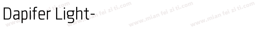 Dapifer Light字体转换